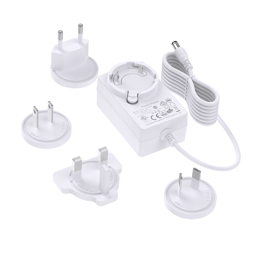 5v 3a 24w Interchangeable Plug Power Adapter